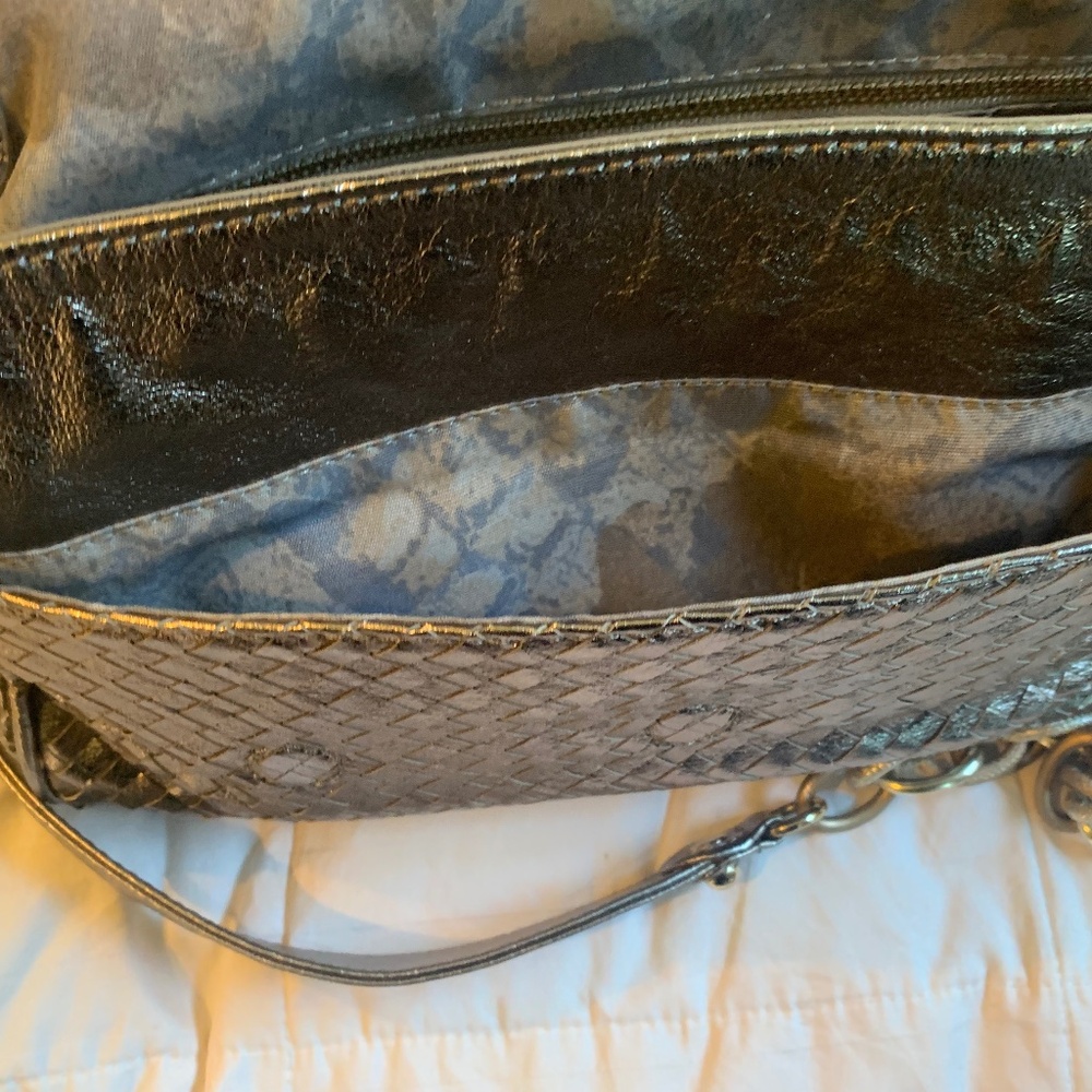 Elliott Lucca Bronze Leather Should Handbag - Picture 10 of 10